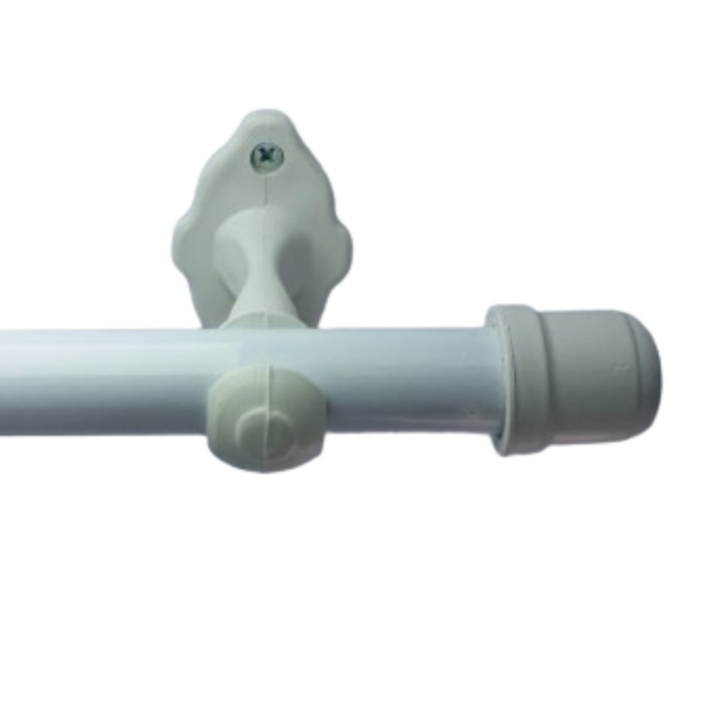 Varão Para Cortina de madeira 2,00 mts 19mm com todo kit para instalção madeira ecologioca