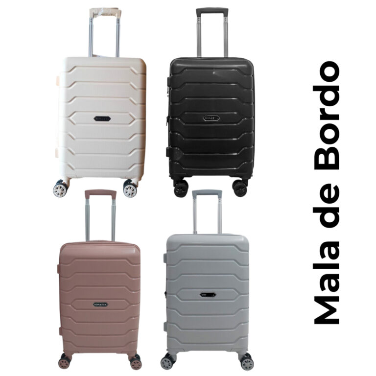 Mala De Viagem Polipropileno Flat Rodas 360° Sona
