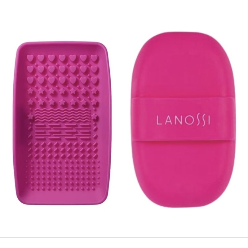 Limpador Para Pincéis De Maquiagem Silicone Cor Rosa
