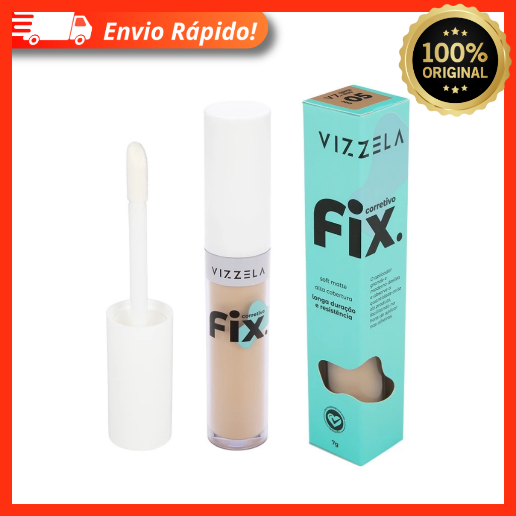 Corretivo Líquido Fix Soft Matte Vizzela – Todas As Cores Alta Cobertura 100% Original