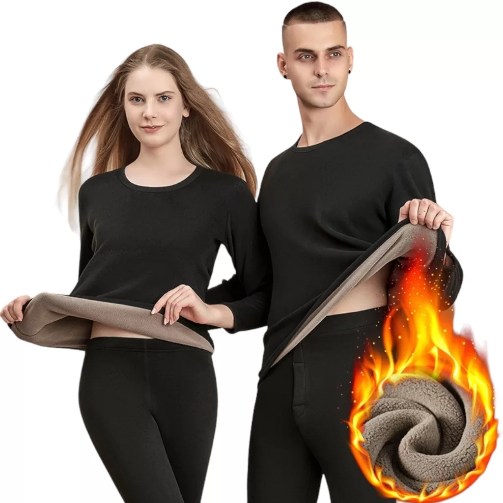 Conjunto Segunda Pele Térmica Flanelado Frio Intenso Preto Proteção Uv+50 Masculino Feminino Unissex