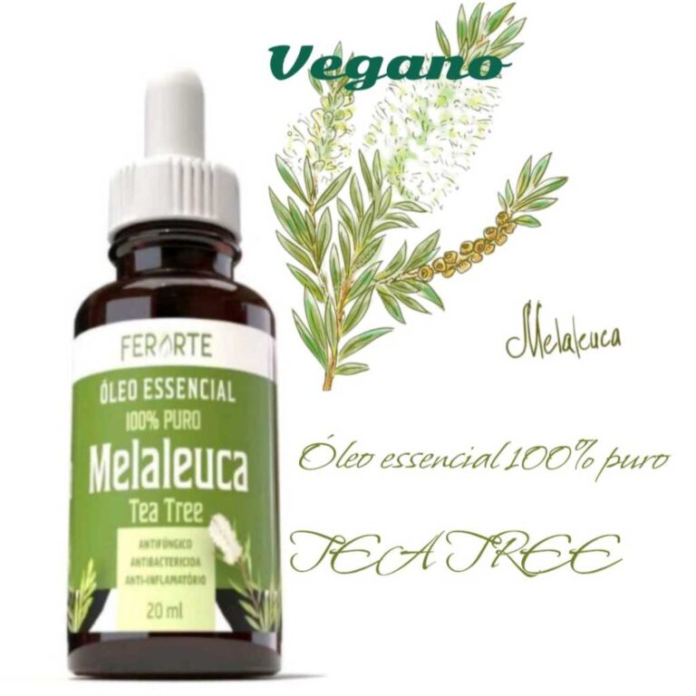 Óleo essencial Melaleuca 100% Puro extra concentr