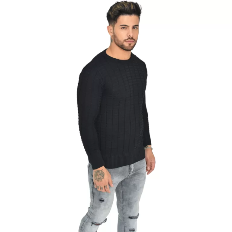 Suéter de Malha Fina para Elegância Casual