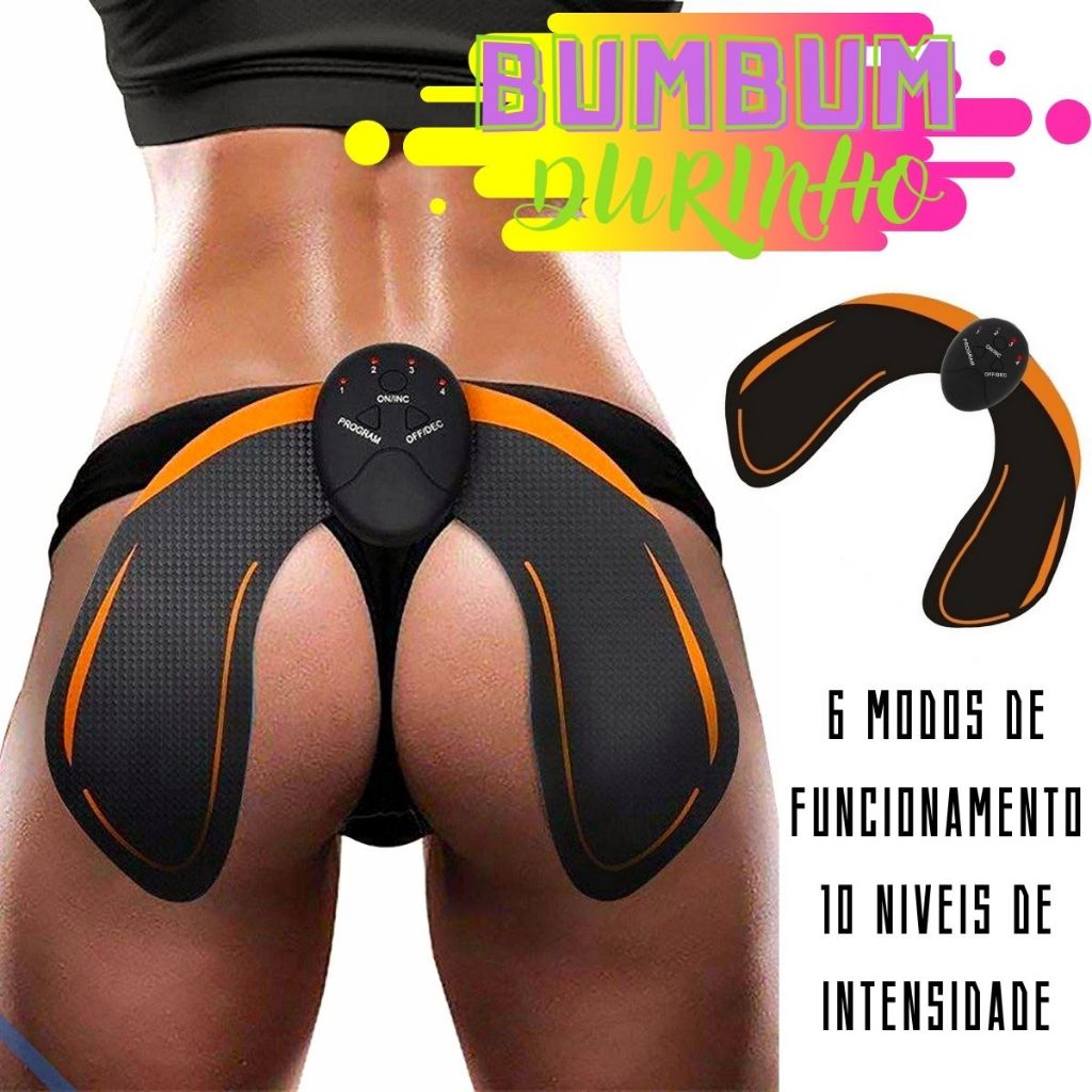 Estimulador Tonificador Muscular Glúteos e Pernas Levanta Bumbum EMS