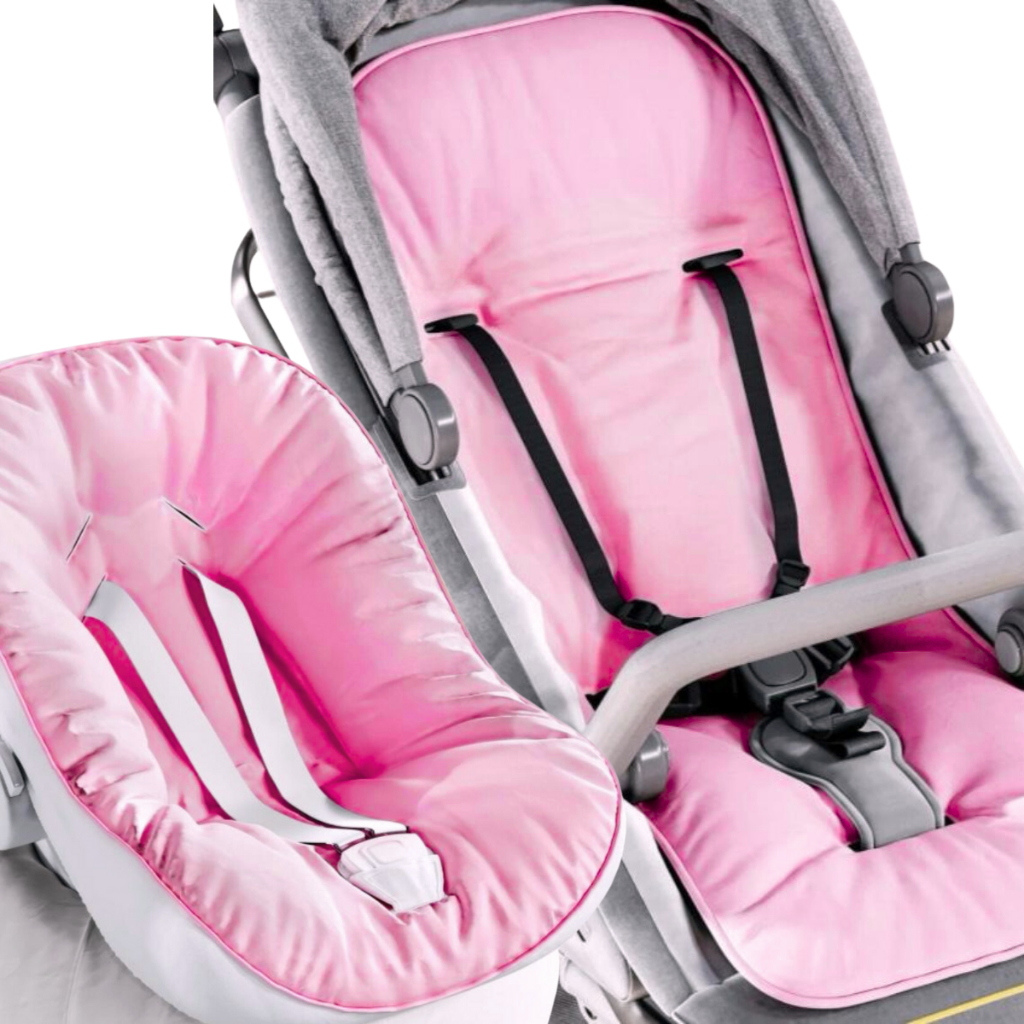 Capa para Carrinho de Bebê + Capa para Bebê Conforto Tecido 400 Fios Extra Macio