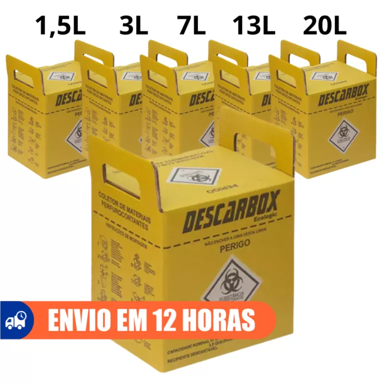 Caixa Coletora Para Material Perfurocortante 1,5L 