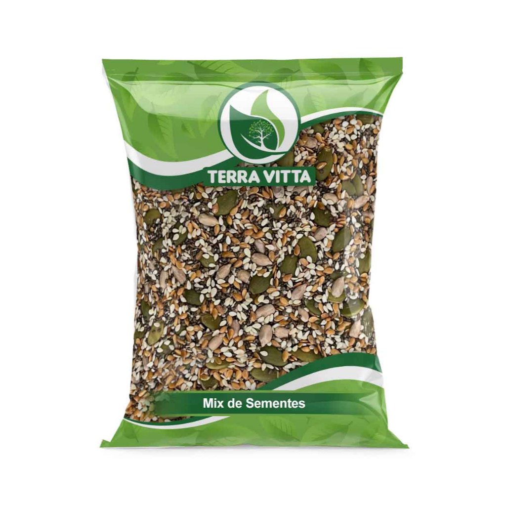 Mix de Sementes – Abóbora, Girassol, Chia, Linhaça Dourada e Gergelim