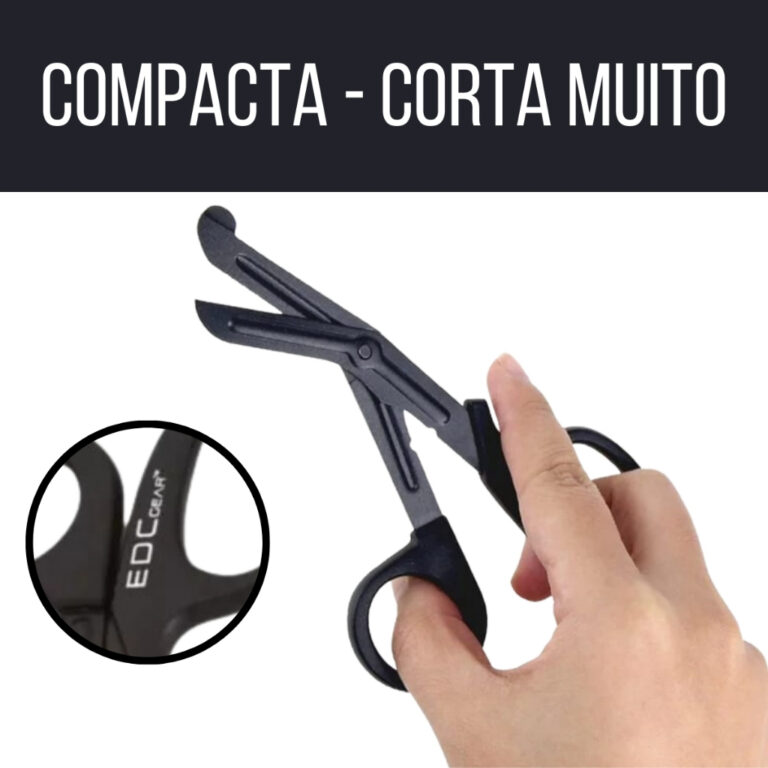 Tesoura Ponta Romba Edc Aph tático Resgate Samu B