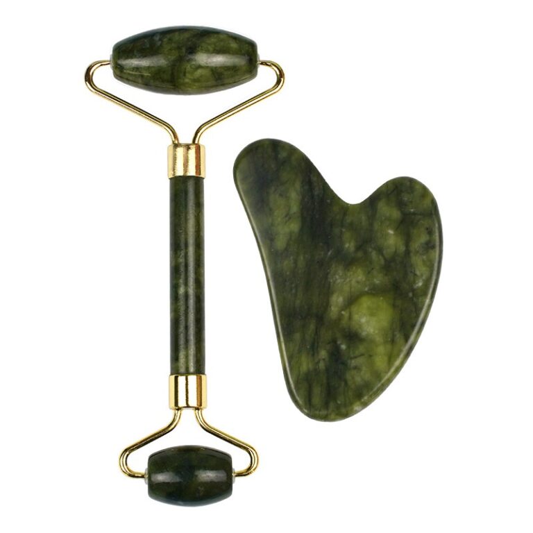 rolo pedra de jade  placa Gua Sha massagem FACIA A