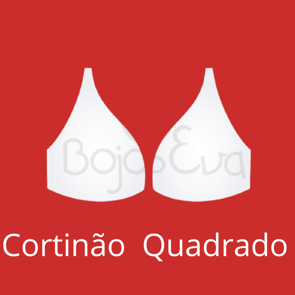 10 Pares de Bojo Cortinão Quadrado Costurável – Bojo de E.V.A 100% impermeável