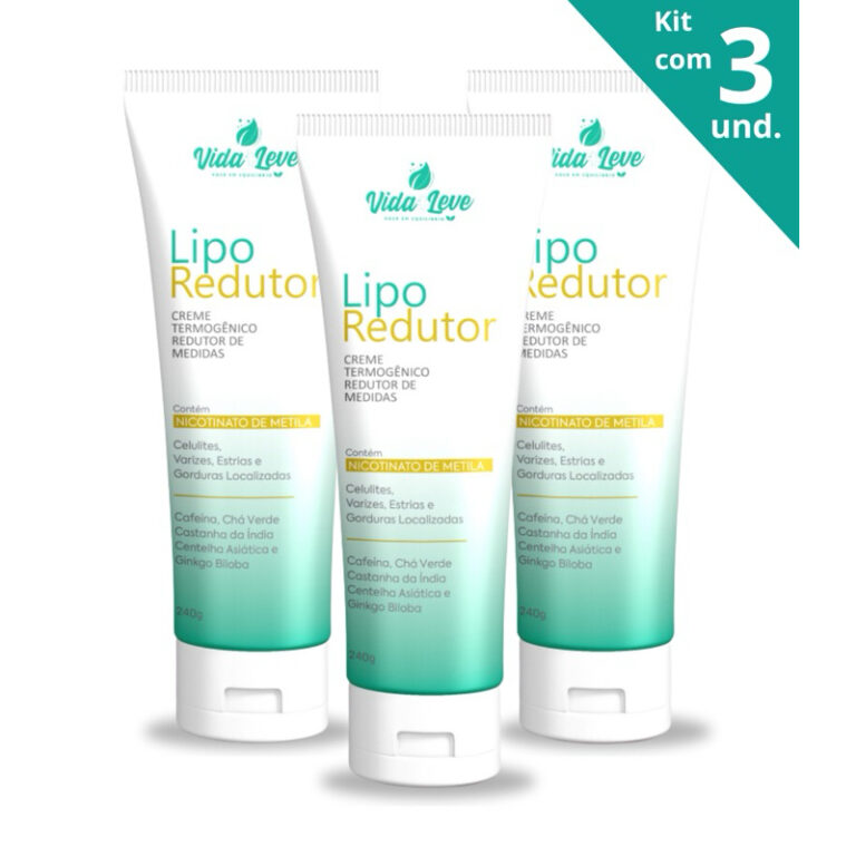 3 LipoRedutor de medidas, celulites, estrias e var