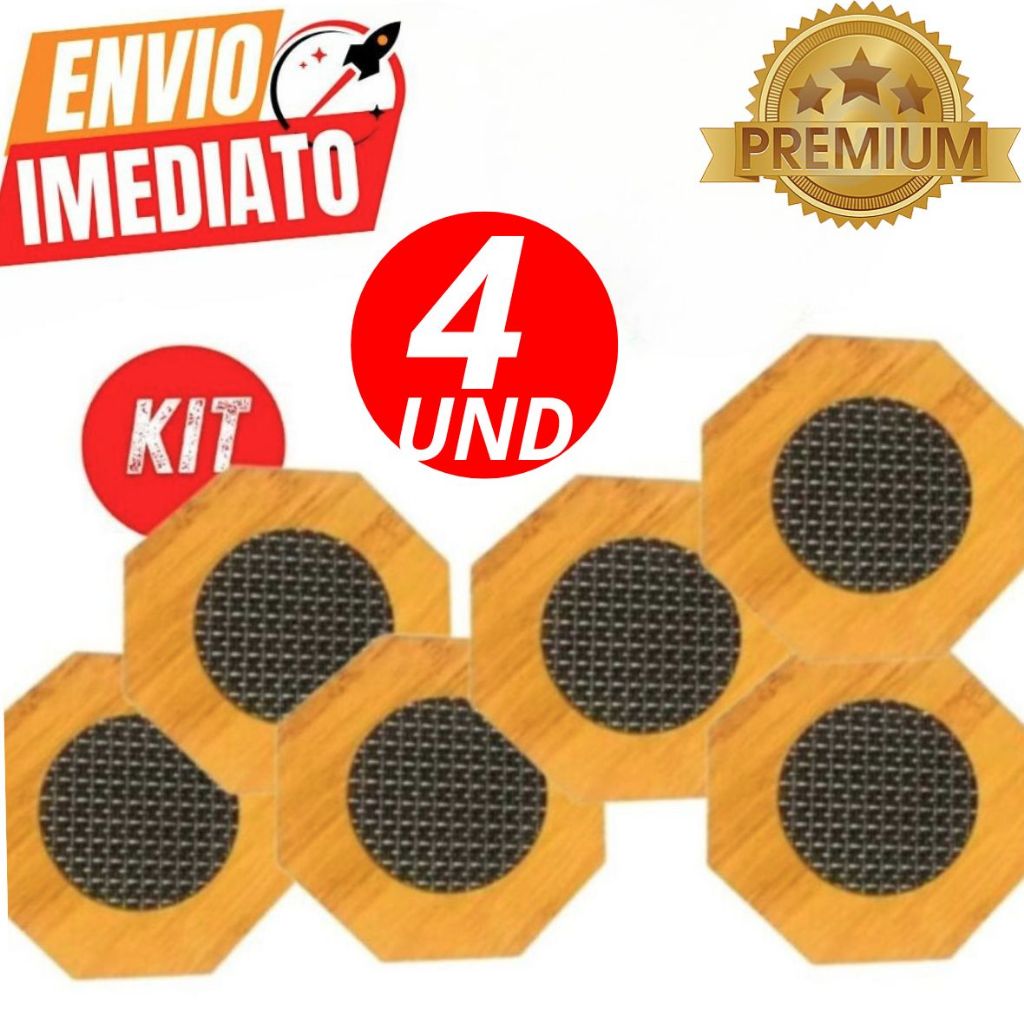 Kit 4 ou 6 Descanso Octogono Panelas Alta  Prático 16 X 16Cm Casa Cozinha Buffet Restaurante Qualida