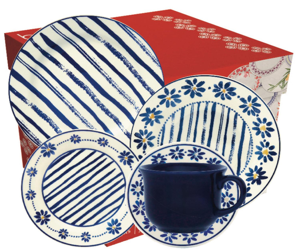 DONNA MARGARIDAS APARELHO JANTAR/CHA C/20 PCS