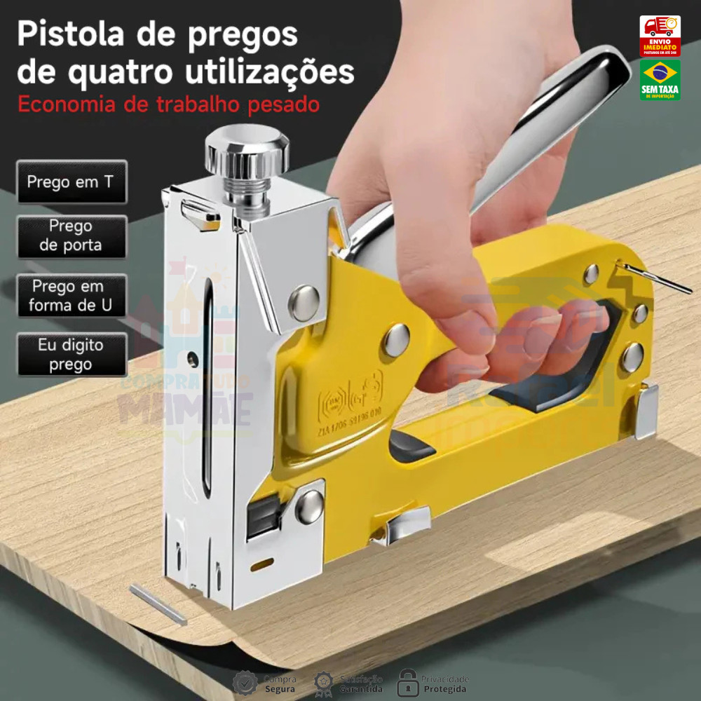 Grampeador de Tapeceiro Alta Pressão Profissional Manual Ferramentas Profissional – Entrega rápida