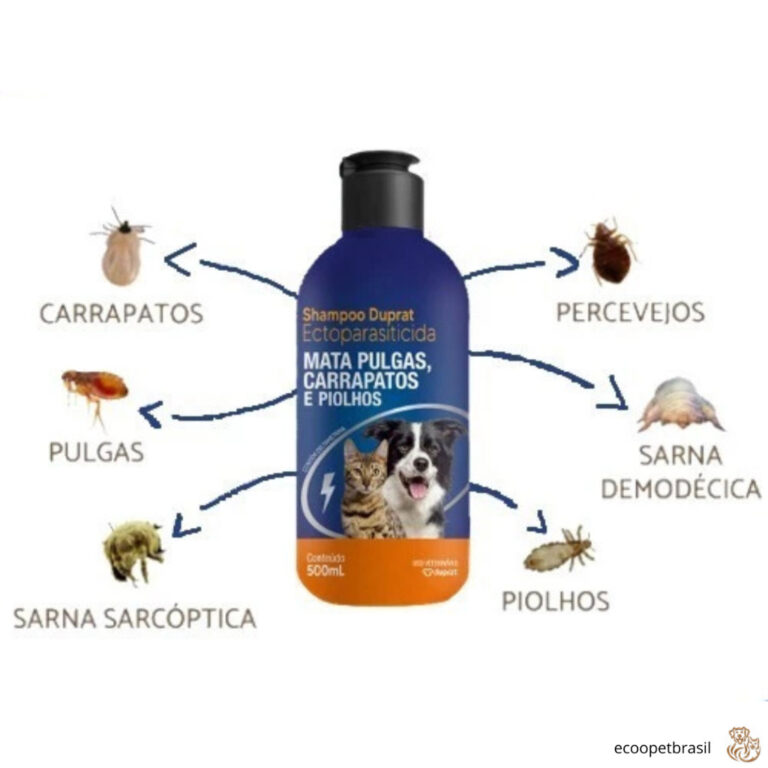 Shampoo Anti Pulga Carrapatos Duprat Cachorro Gato