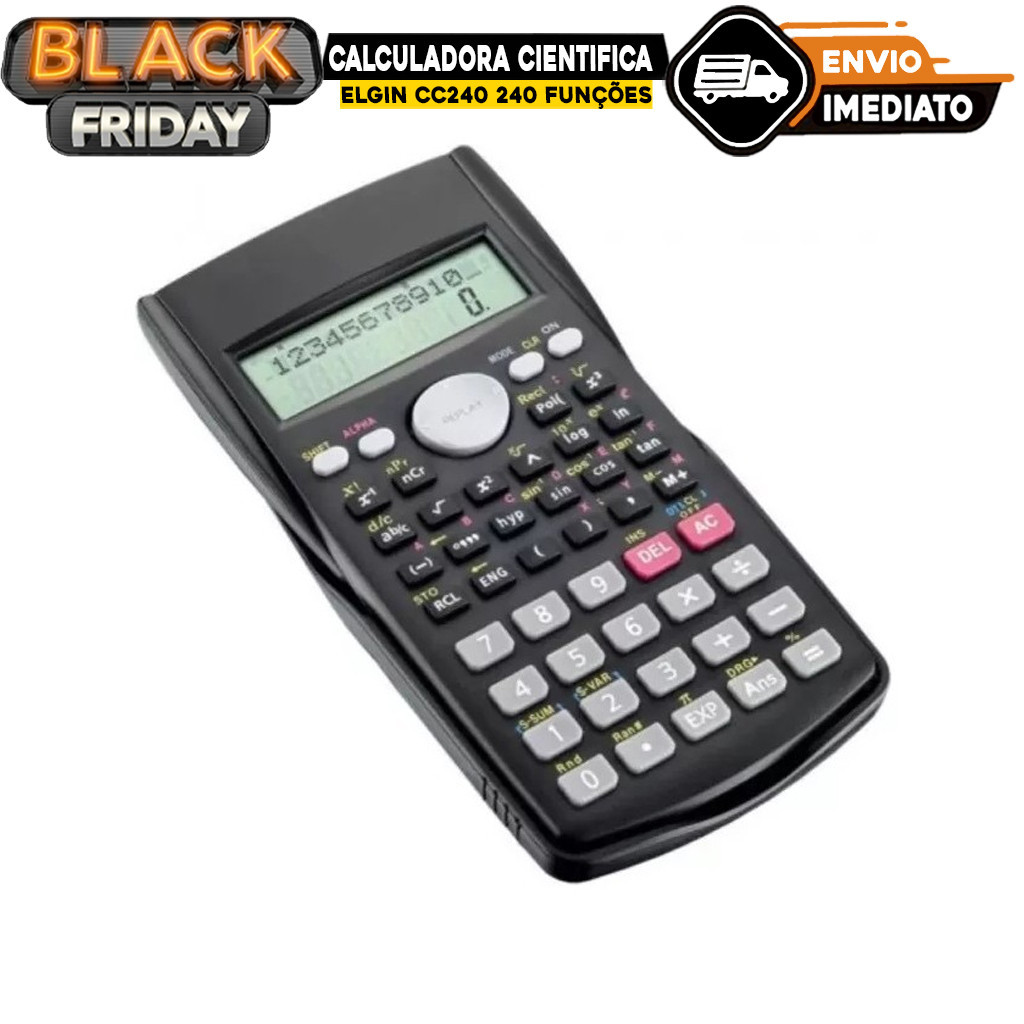 Calculadora Científica Elgin Cc240 240 Funções 12 Dígitos