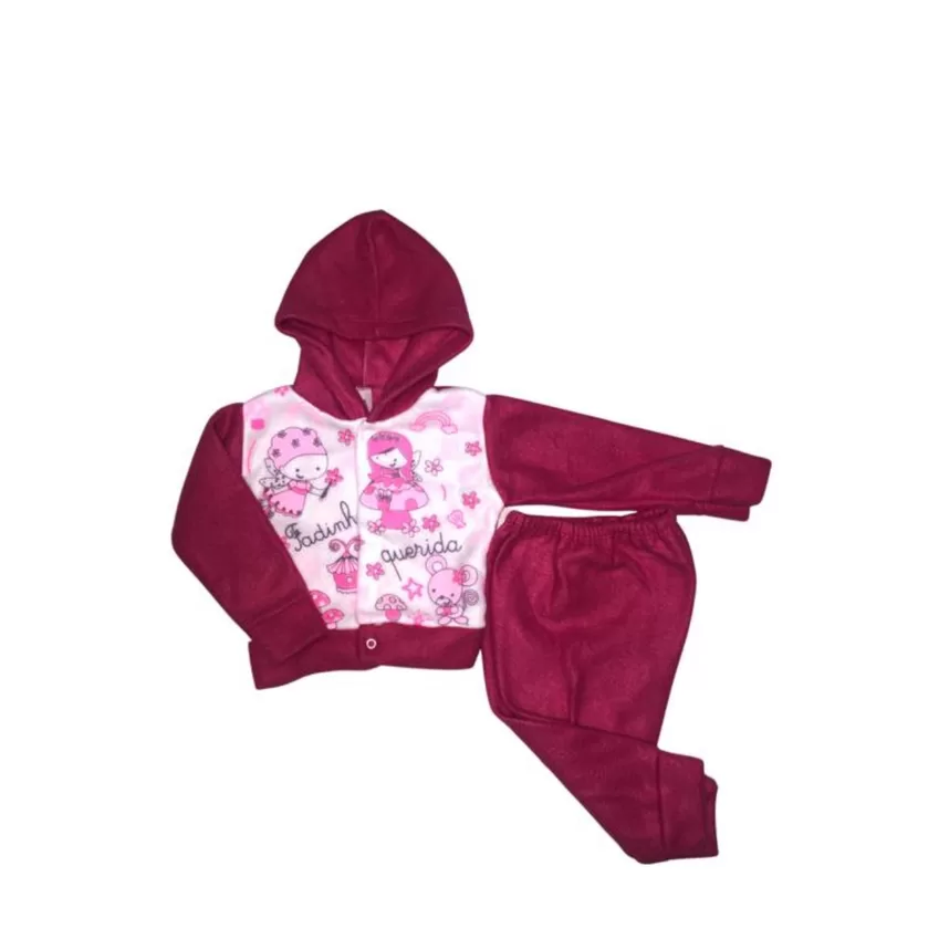Conjunto Soft Bebê Menina Quentinho e Confortável