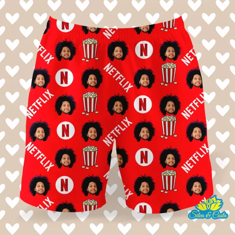 Samba-Canção com Foto Shorts Masculino Pijama 2