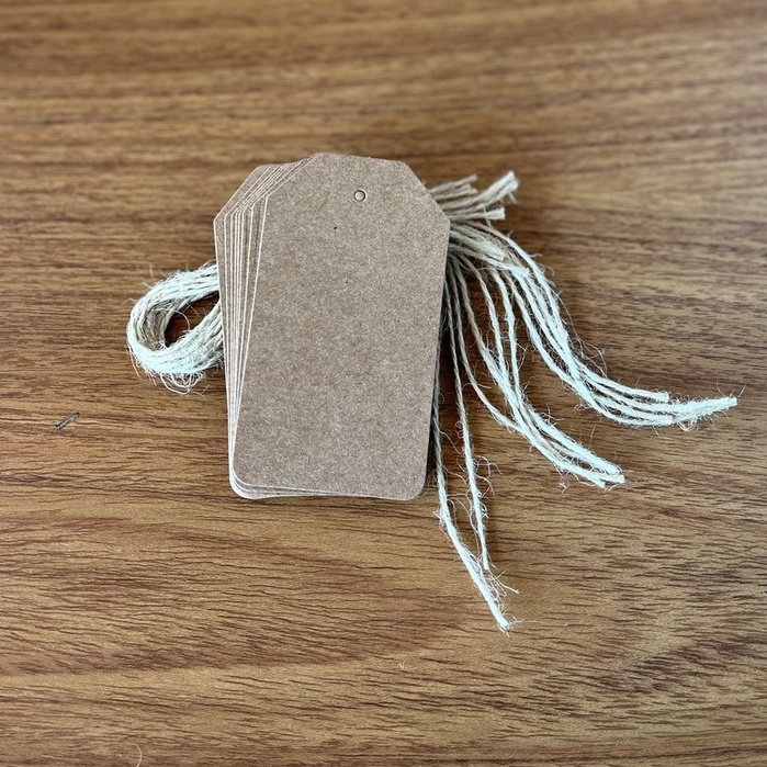 Tag de Papel Kraft 240gr com Cordão de Juta 10 un