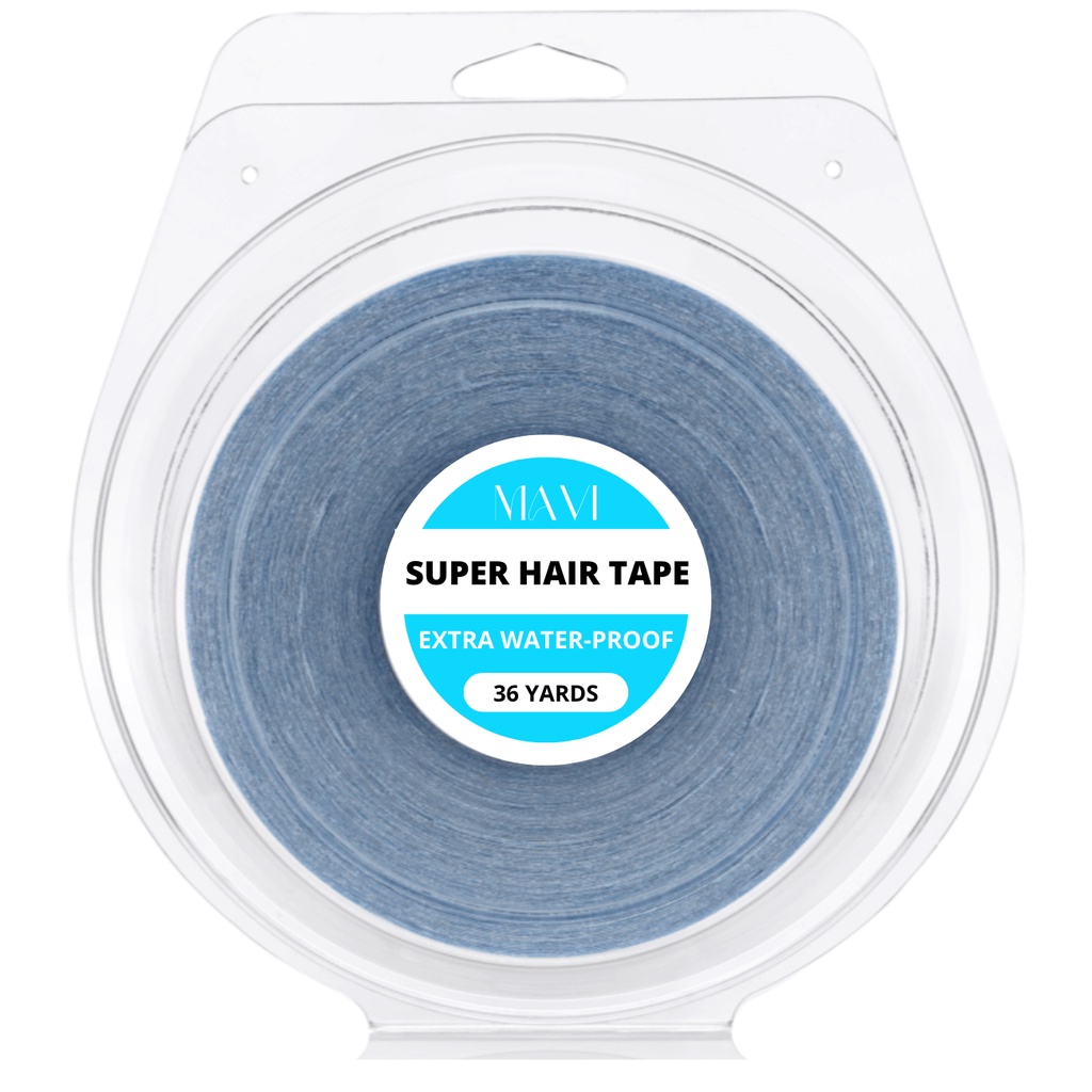 Fita Adesiva Azul Prótese Capilar Mega Hair 36metros x1,27cm