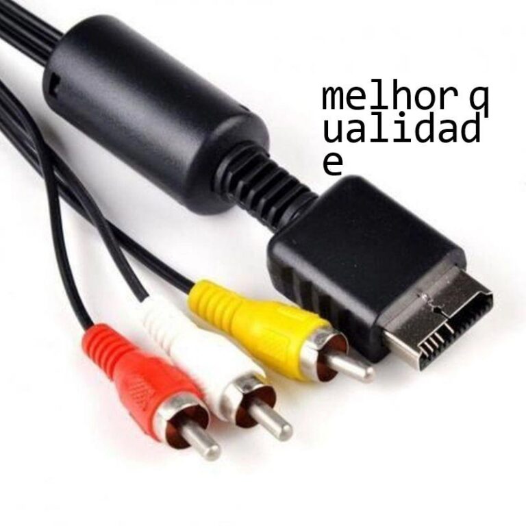 Cabo Av Audio E Video Rca Ps1 Ps2 Ps3 Alta Qualida