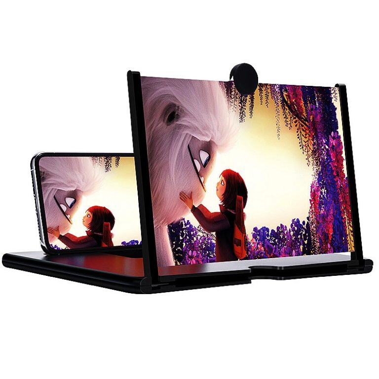 Ampliador De Tela Lente 3d Suporte Dobrável De Ce