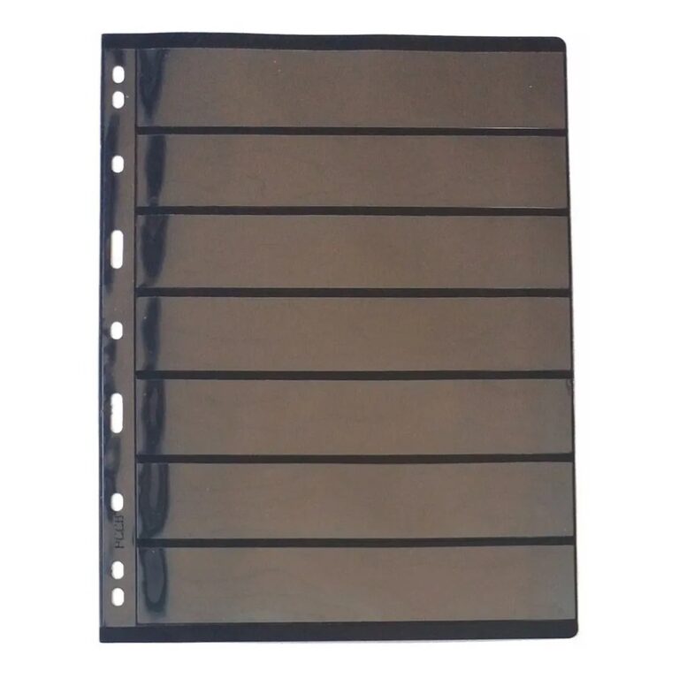 10 Folhas Para Selos Selo Acetato Pccb 7 Divisões
