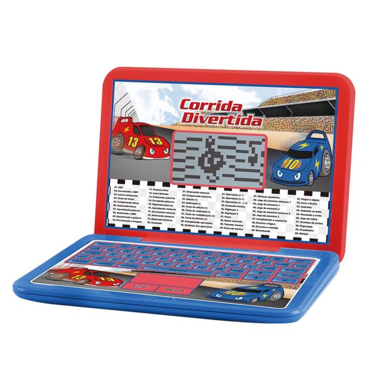 Laptop Interativo Carros Notebook Educativo 6218 &