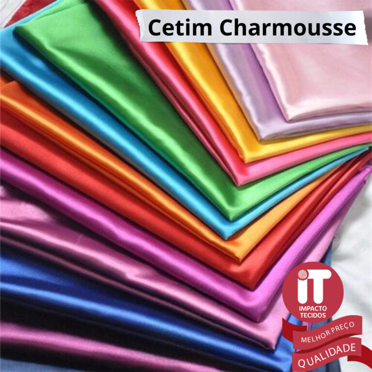 10 Metros Tecido Cetim Charmousse 1,50M Largura Ce