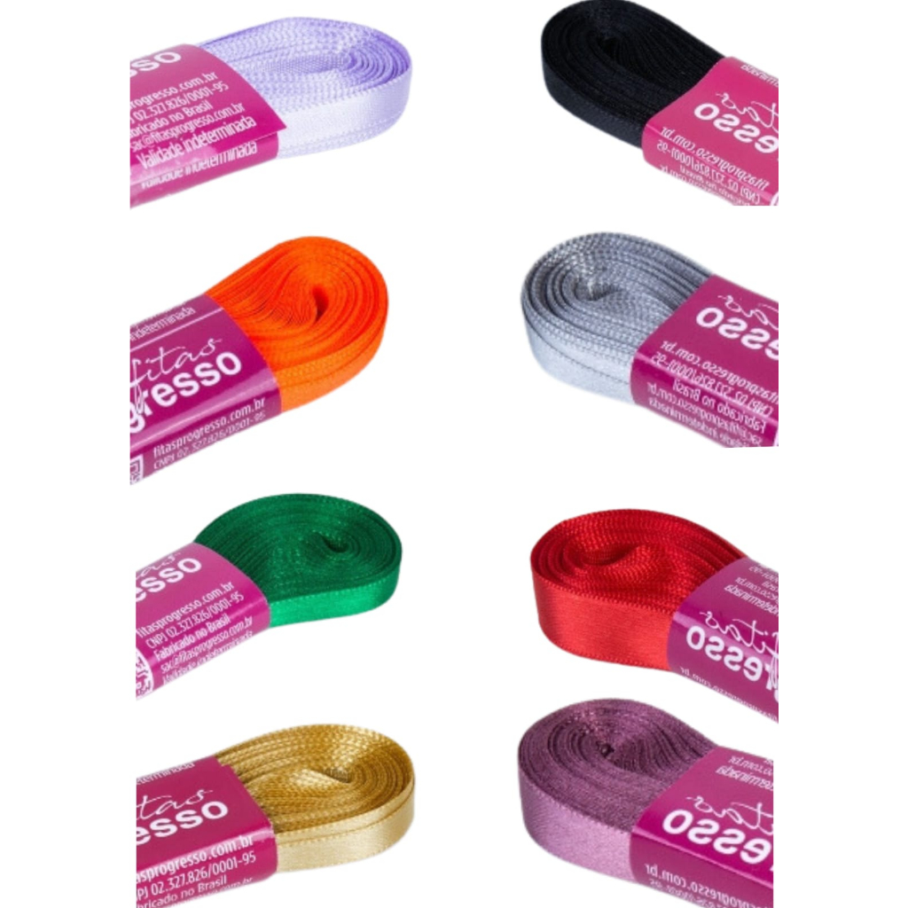 Fita de Cetim Color N3 15mm 10 Metros