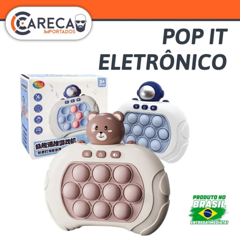 Brinquedo Eletrônico Pop It Anti Stress Bolha Con