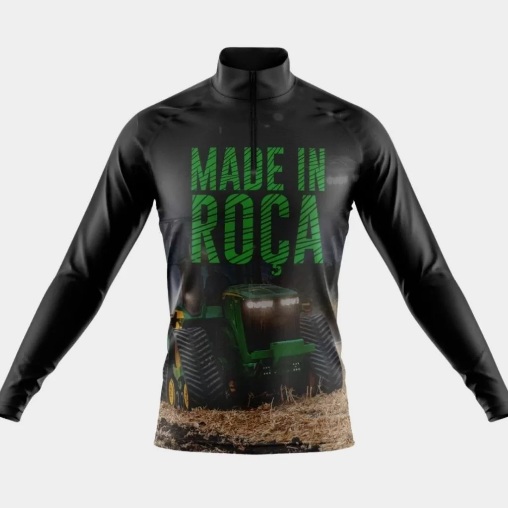 Camisa Masculina Agro Proteção UV Made In Roça Agricultura Fazenda