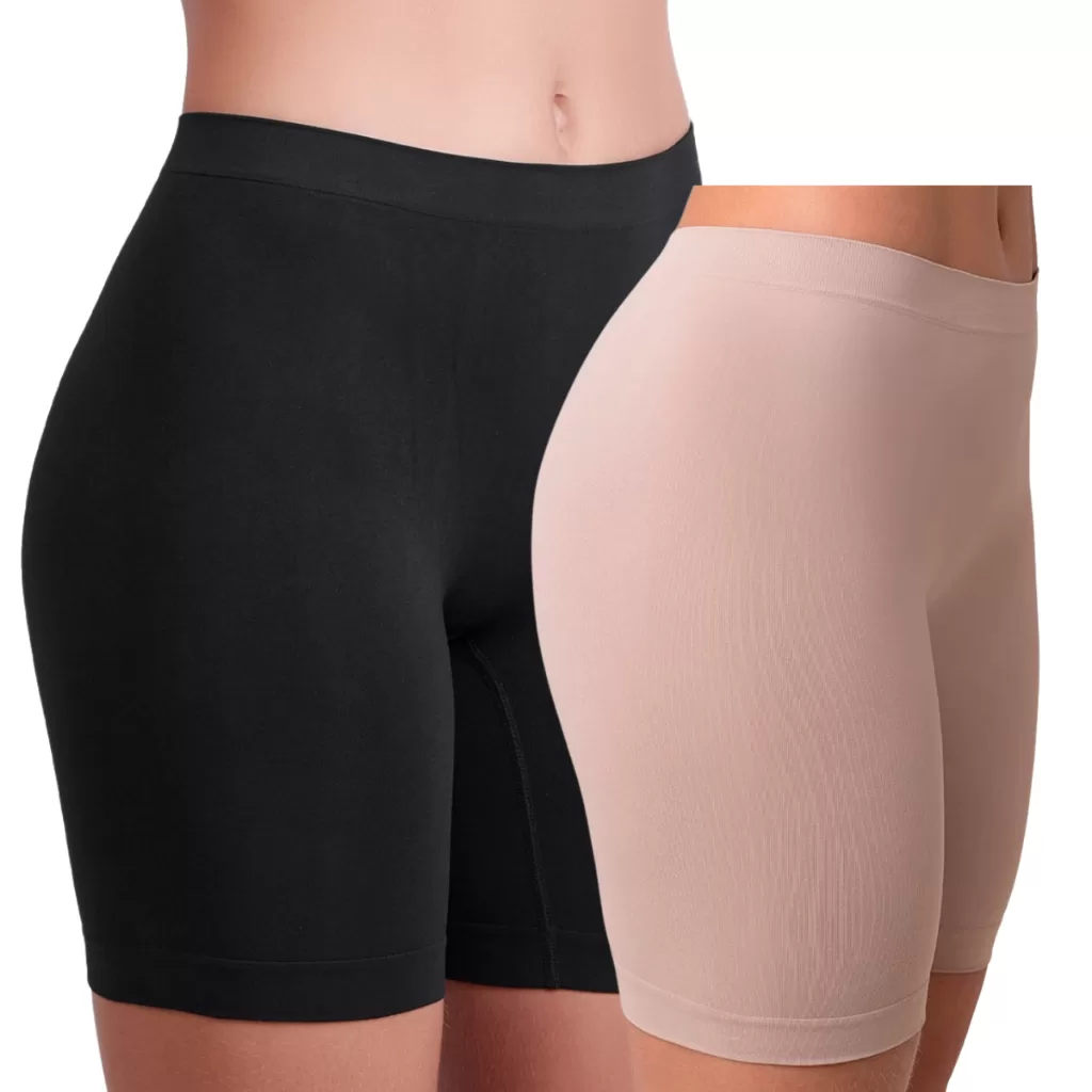 Kit 2 short/bermuda segunda pele para usar por baixo de vestidos