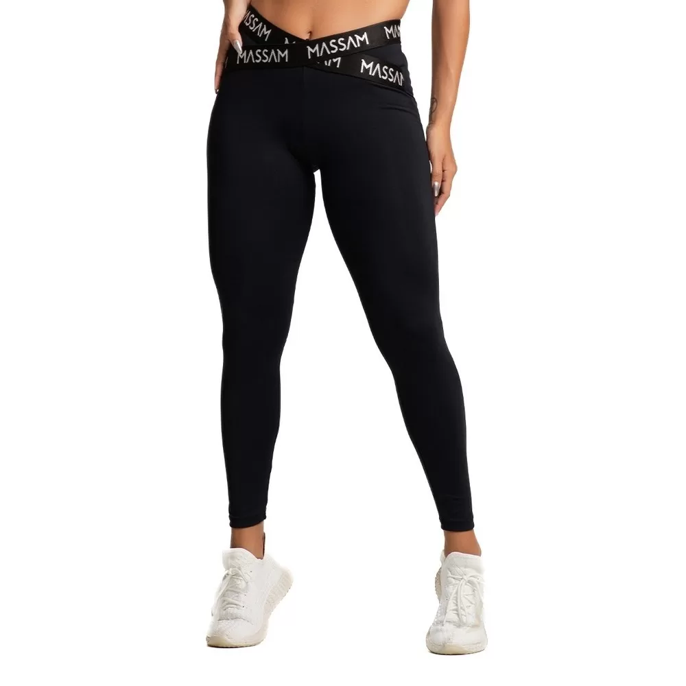 Legging Feminina Poliamida Massam Fitness Preta