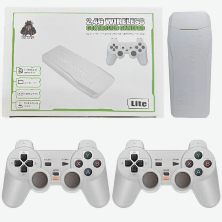 Videogame Stick 10mil 2 Controles Sem Fio Console 