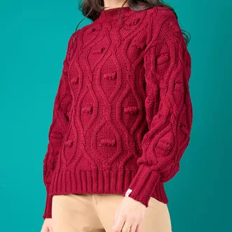 Suéter Feminino Tricot Quente Inverno Estilo Casu