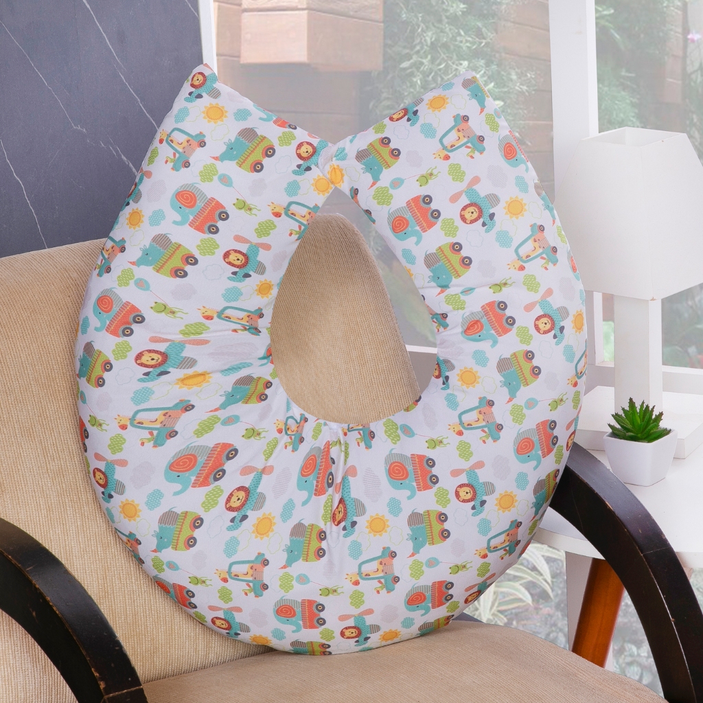 Almofada Amamentação para Bebê Menino Sublimada – Carrinhos