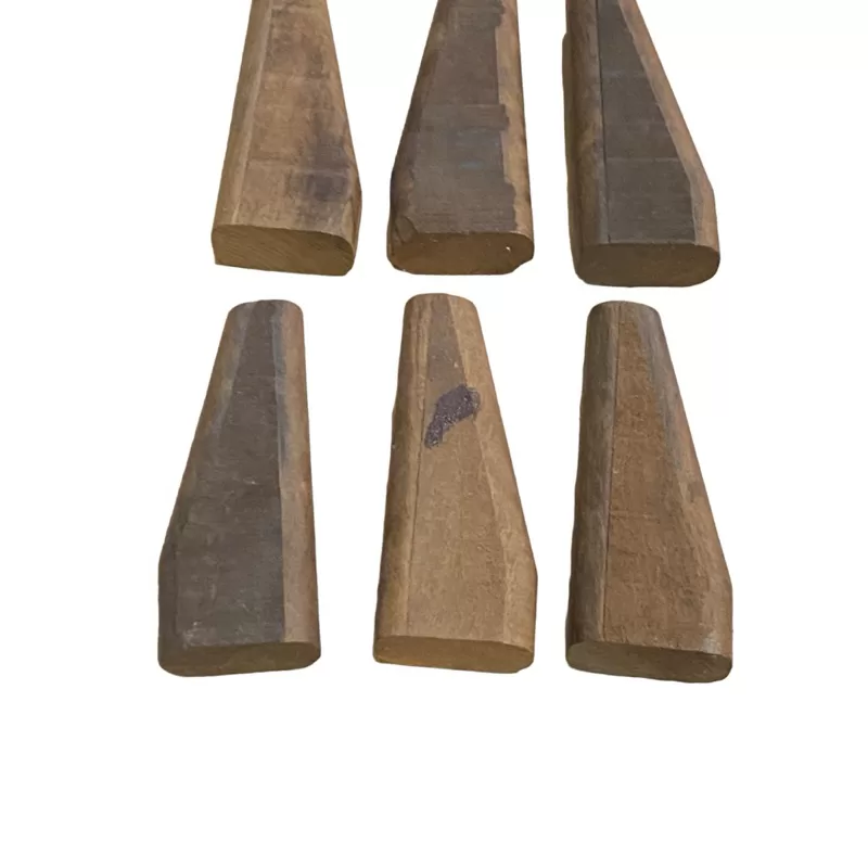 kit com 6 cabos de madeira imbuia – insumo para cutelaria