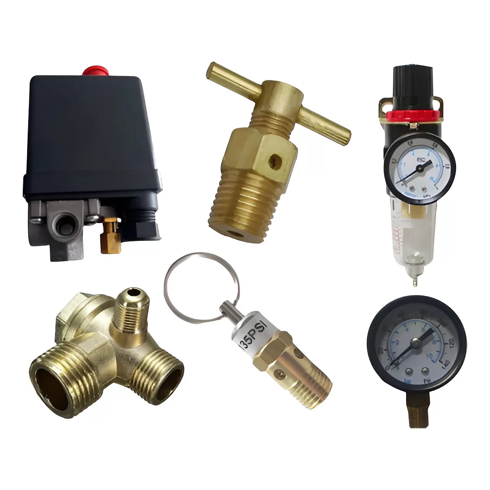 Kit Compressor Pressostato Purgador Dreno Válvula E Filtro