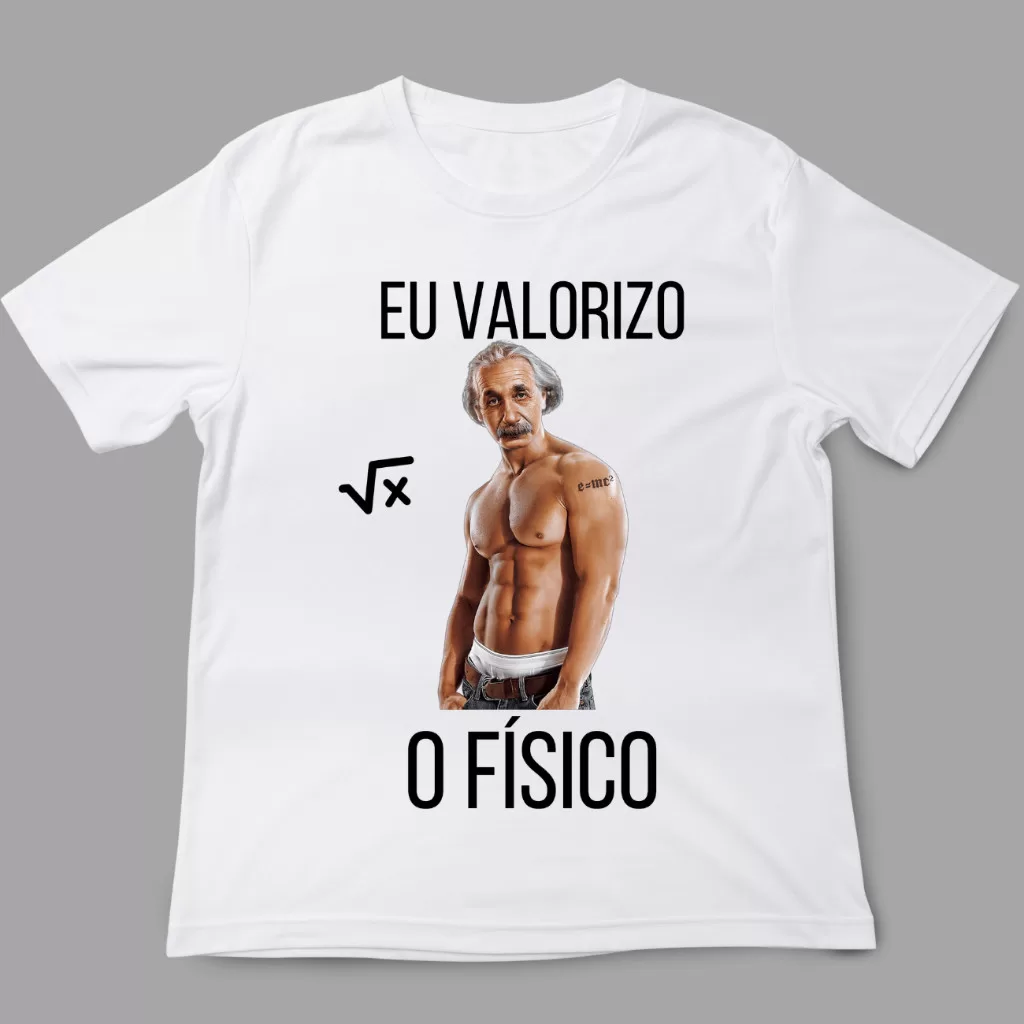 Camiseta Treino Meme | eu valorizo o físico Albert Divertido Maromba Academia
