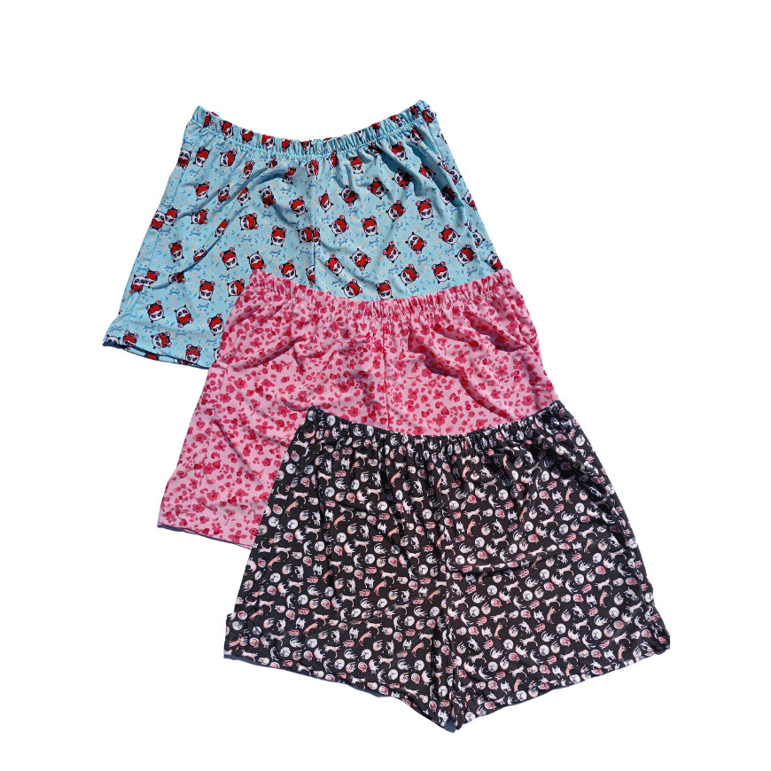 Kit 10 Shorts SORTIDOS Liganete Pijamas Feminino Short Doll Confortável Variados De Verão