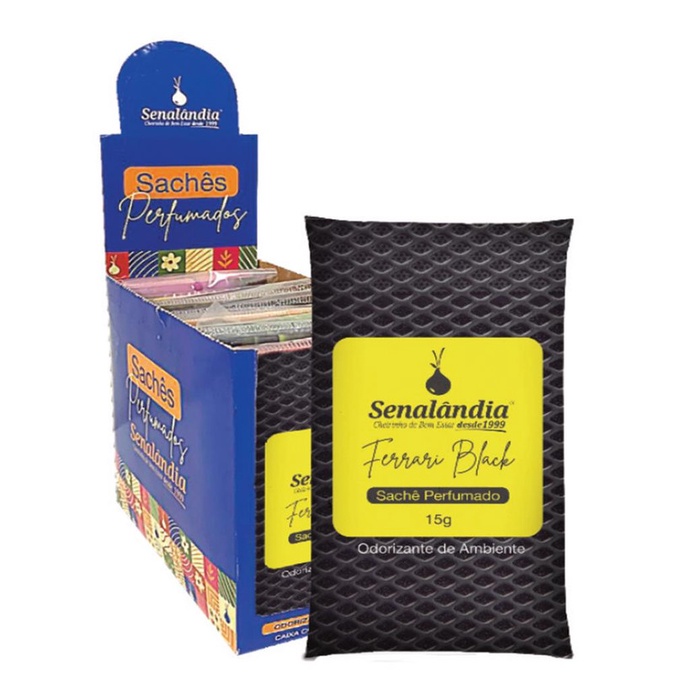 SACHÊ FERRARI BLACK 15G – CAIXA C/ 12 PEÇA