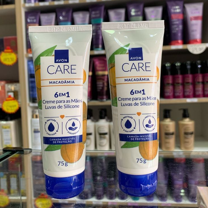 Kit Com 2 Luvas de Silicone Creme Protetor para as