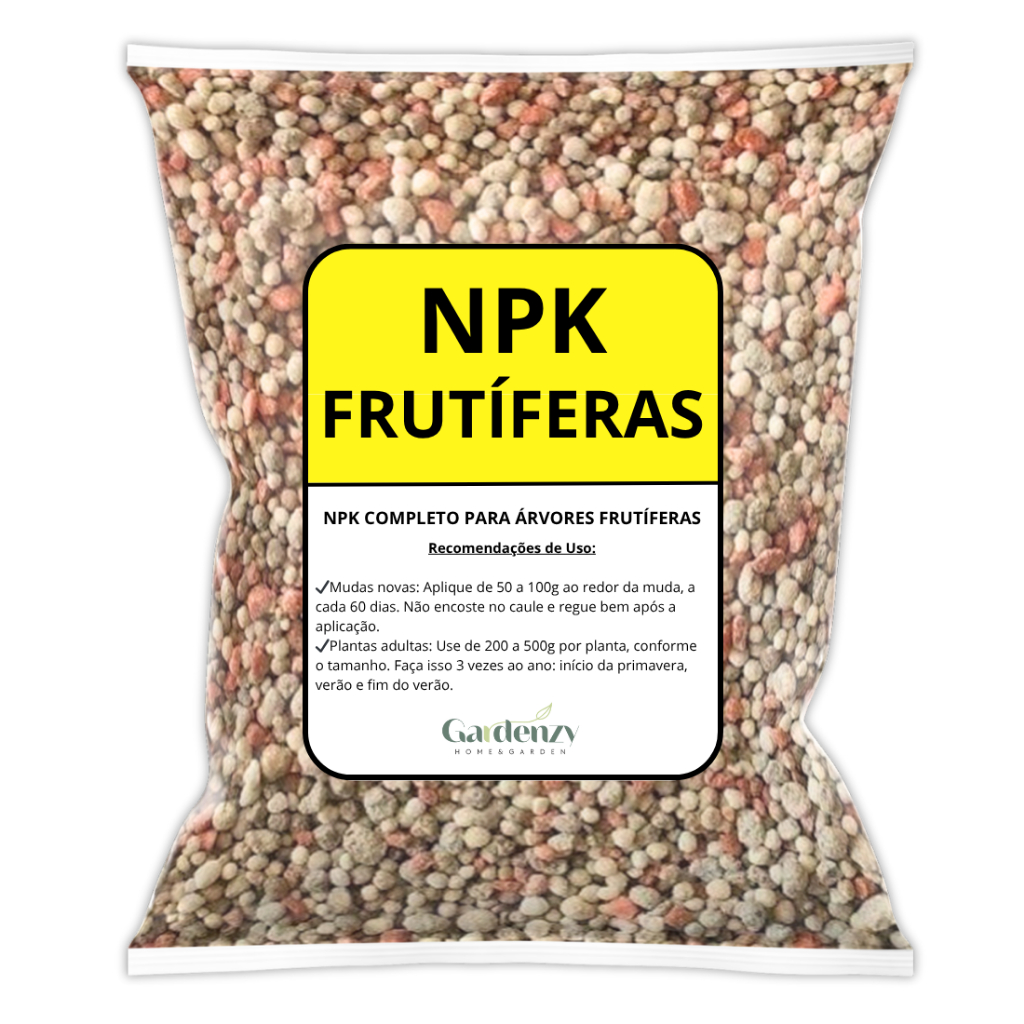 Adubo Fertilizante Árvores Frutíferas NPK + 9 Micronutrientes – Crescimento e Frutificação 1kg / 3kg