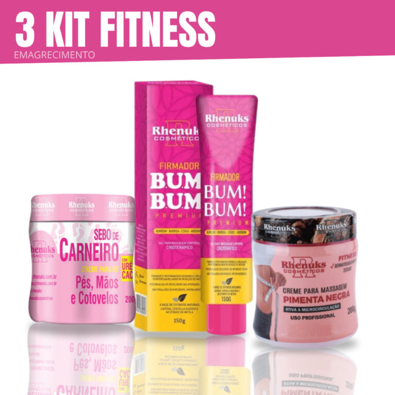 KIT 3 Fitness 1 Sebo de Carneiro + 1 Firmado de Bu