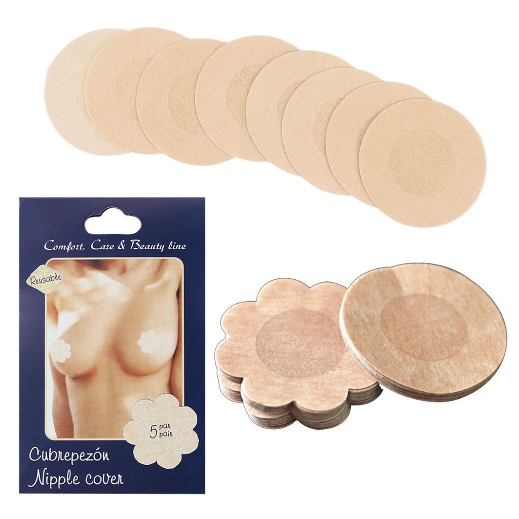 Adesivo Protetor Bico Tampa Seios Mamilo Auréola Reutilizável 100un
