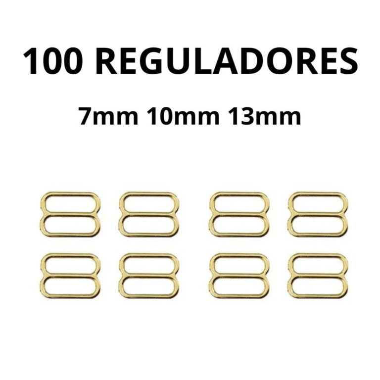 100 Reguladores Dourado Para Alças de sutiã