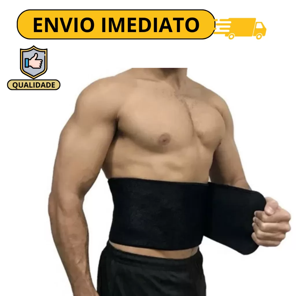 cinta abdominal masculina feminina reduz gordura cinturão musculação treino crossfit neoprene térmic