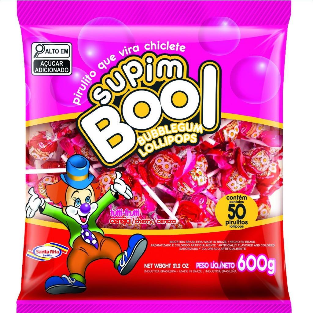 Pirulito Supimbool Sortido 600g –  Santa Rita