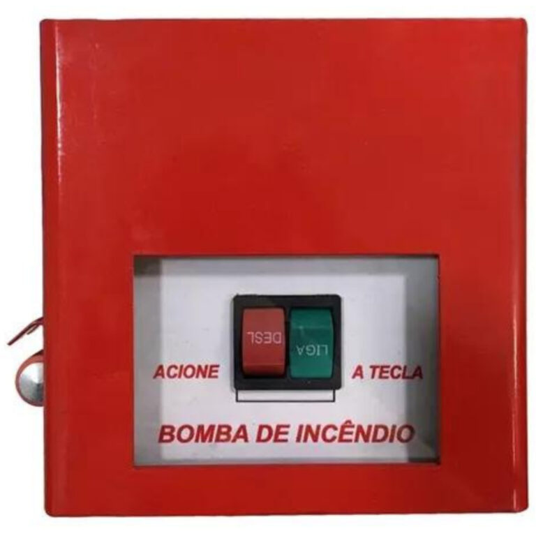 Acionador Botoeira De Incêndio Bombeiro Liga/Desl